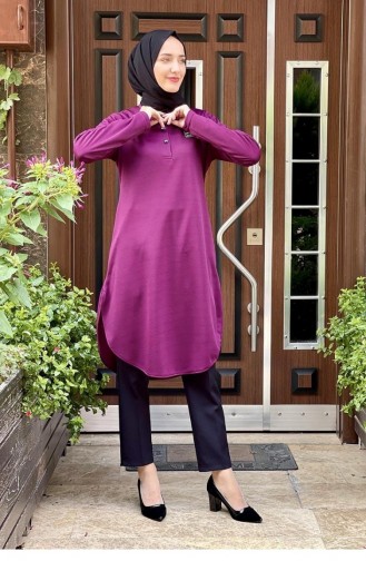 Buttoned Tunic 2003-05 Plum 2003-05