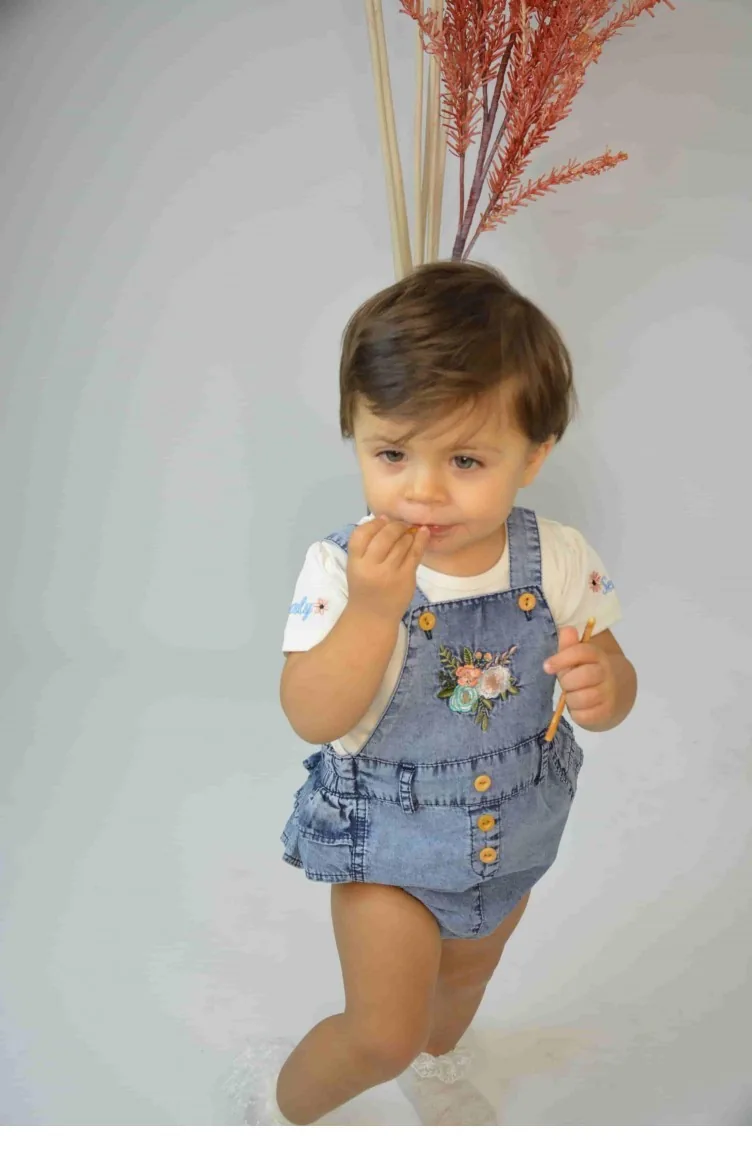 11119Sk Kız Çocuk Tulum Kot
