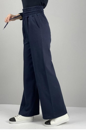 1043Mg High Waist Trousers Navy Blue 7306