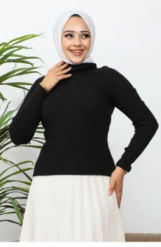 0060Mp Turtleneck Sweater Black 7342