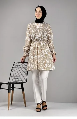 Tuniek Met Patroon 0134-01 Mink 0134-01