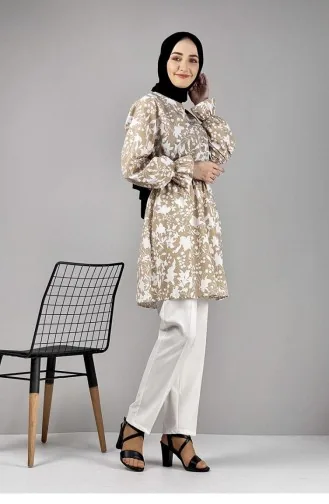 Tuniek Met Patroon 0134-01 Mink 0134-01