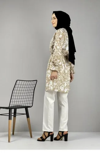 Tuniek Met Patroon 0134-01 Mink 0134-01