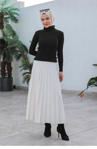 0028Mp Vertical Striped Knitwear Sweater Black 7550