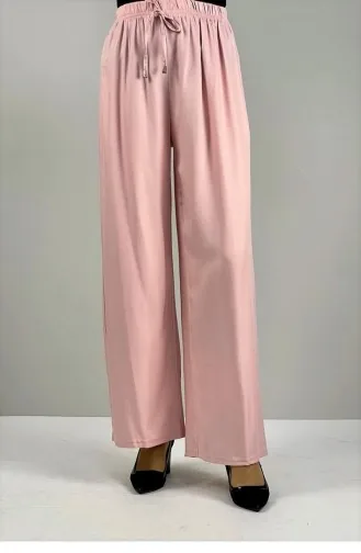 6113Nrs Wide Leg Trousers Powder 7610