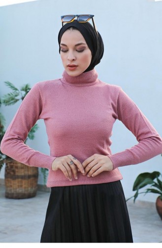 0029Mp Strickpullover Dusty Rose 7678
