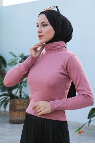 0029Mp Strickpullover Dusty Rose 7678
