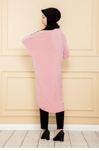 2044Mg Bat Sleeve Loose Tunic Powder 7730