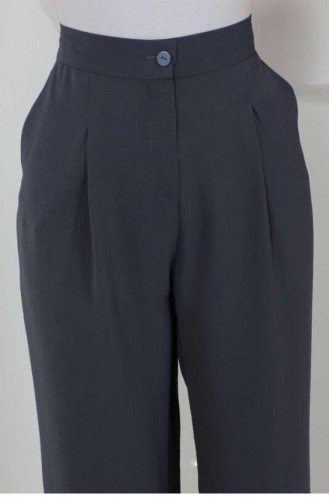 1524Tgm Plus Size Trousers Anthracite 7779