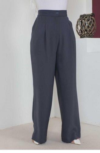 1524Tgm Plus Size Trousers Anthracite 7779