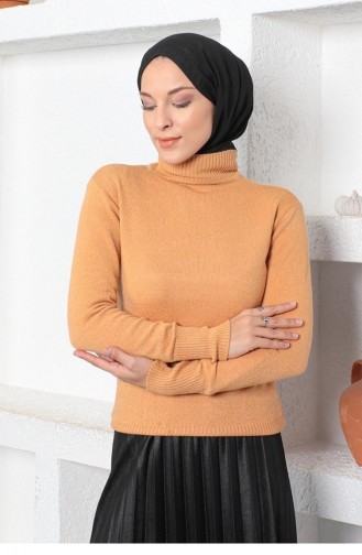 0029Mp Knitwear Sweater Camel 7958