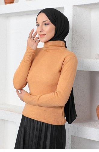 0029Mp Knitwear Sweater Camel 7958