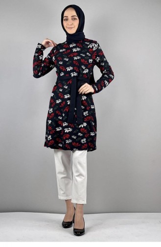 Patterned Tunic 1086-01 Red 1086-01