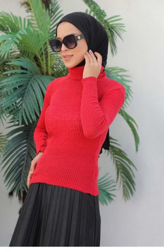 0024Mp Turtleneck Knitwear Sweater Red 8498