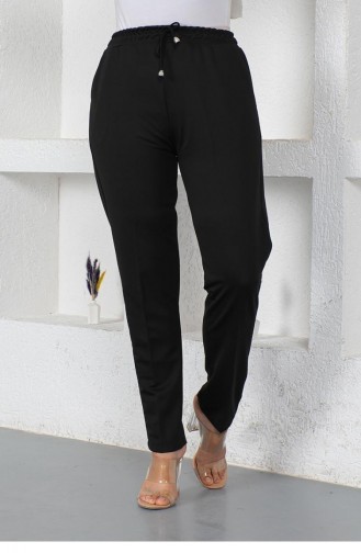 Pantalon Femme À Lacets 2053Mg Noir 9086