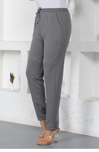 2053Mg Lace-Up Women`s Trousers Gray 9087