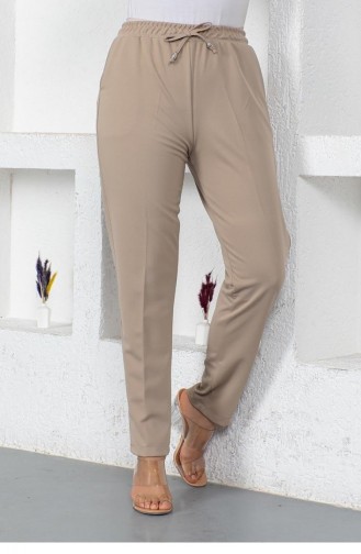 Pantalon Femme À Lacets 2053Mg Vison 9088