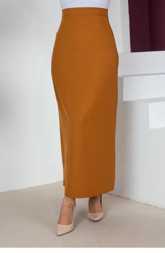5051Nrs Pencil Skirt Mustard 9143