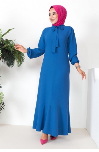0294Sgs Hijab-modeljurk Indigo 9200