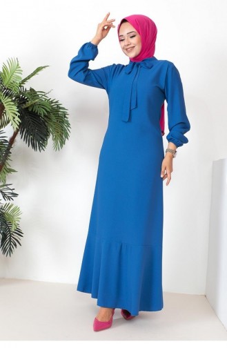 0294Sgs Hijab-modeljurk Indigo 9200