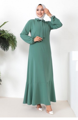 0294Sgs Robe Modèle Hijab Menthe 9216