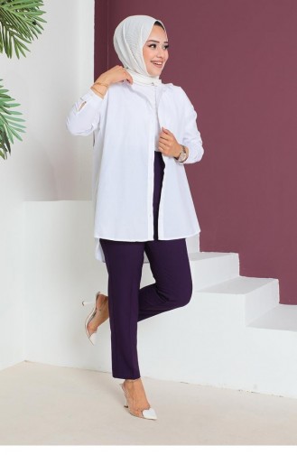 6157Nrs بنطال دارت أرجواني 9241