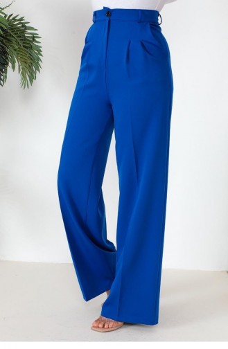 6156Nrs Palazzo Trousers Saks Blue 9258