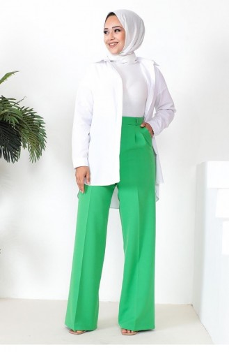 6156Nrs Palazzo-Hose Grün 9259