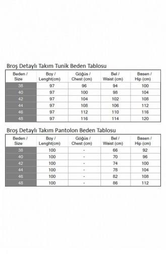 Düğmeli Broş Detaylı Takım Turkuaz 19178