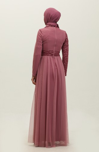 Sequined Evening Dress 5345A-05 Dusty Rose 5345A-05