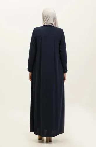 Navy Blue Abaya 5004-03