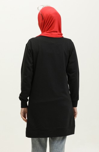 Hooded Sweatshirt 23112-01 Black Red 23112-01