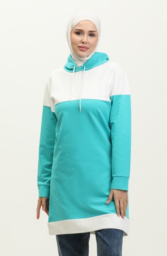 Kapuzenpullover 23116-01 Türkis 23116-01