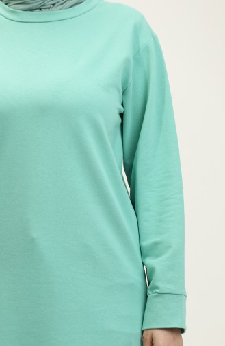 Sweatshirt Met Ronde Hals 23124-04 Watergroen 23124-04