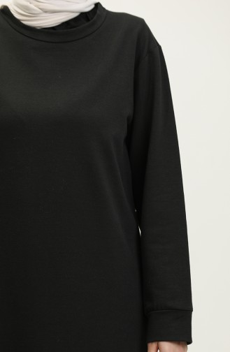 Sweatshirt Col Rond 23124-05 Noir 23124-05