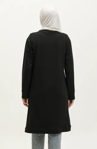 Sweatshirt Col Rond 23124-05 Noir 23124-05