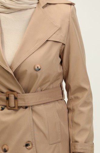 Seasonal Women`s Trench Coat Camel 6614.Kamel