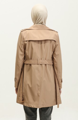 Seasonal Women`s Trench Coat Camel 6614.Kamel