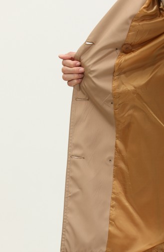 Seasonal Women`s Trench Coat Camel 6614.Kamel