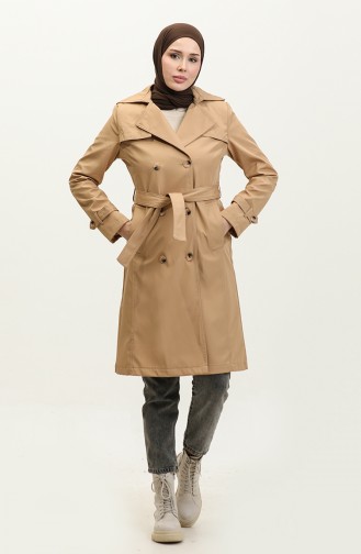 Trench Doublé Femme Taille Moyenne Camel 6825.Kamel