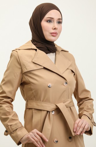 Trench Doublé Femme Taille Moyenne Camel 6825.Kamel