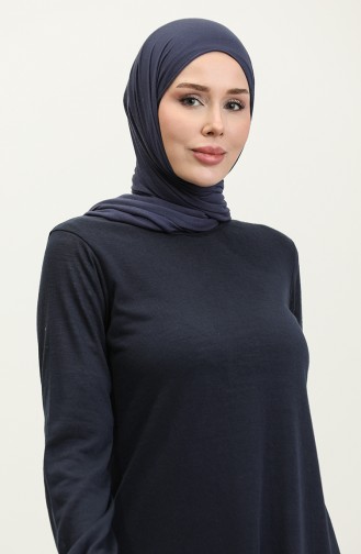 تونيك طويل سادة  8693-01 كحلي 8693-01