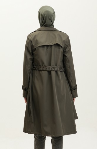 Trench-coat Imperméable Imprimé Kaki K335 692