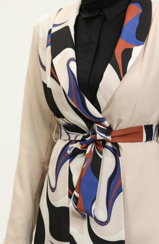 Printed Jacket Set Stone Tk227 586