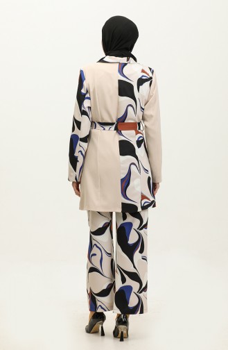 Printed Jacket Set Stone Tk227 586