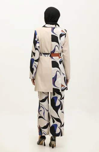 Printed Jacket Set Stone Tk227 586