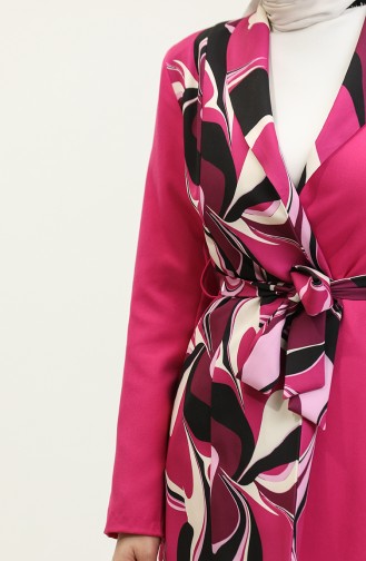 Printed Jacket Suit Fuchsia Tk227 588