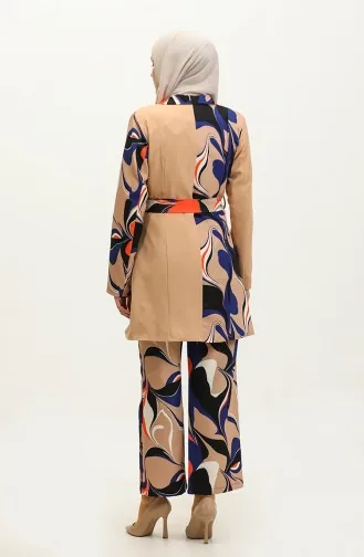 Printed Jacket Set Mink Tk227 590