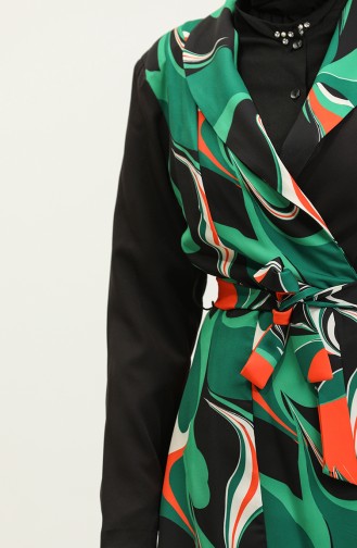 Costume Veste Imprimée Noir Tk227 592