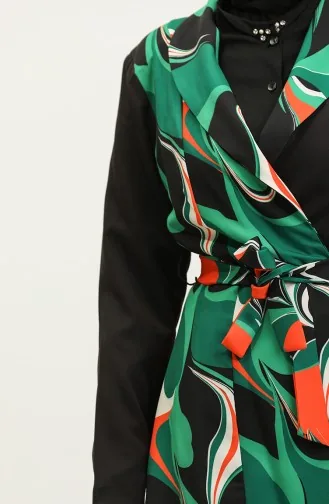Costume Veste Imprimée Noir Tk227 592